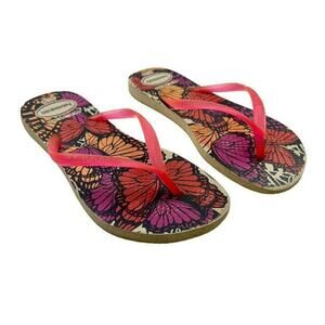 Havaianas Butterfly Print Flip Flops